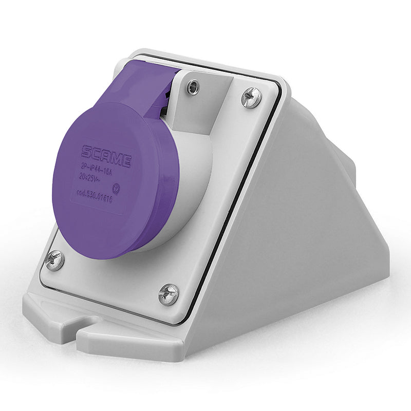 Промишлен контакт за открит монтаж 3P 16A 20-25V IP44 серия IEC309 Scame, SCAME, 530.01614