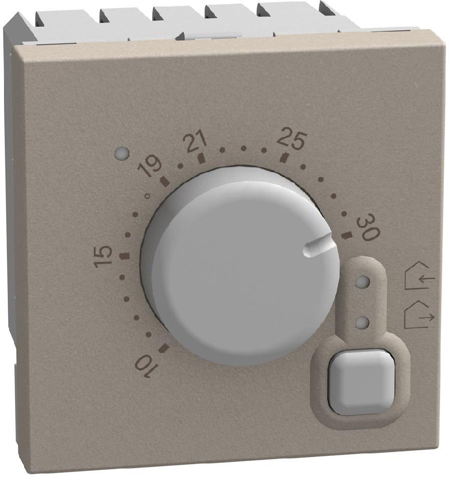 Термостат 230V 2А 1NO 2 мод. цвят Камък Light Now Bticino, BTICINO, YG4441