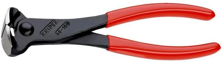 Клещи за рязане на арматурна тел, червена ръкохватка 180мм, Knipex - K6801180