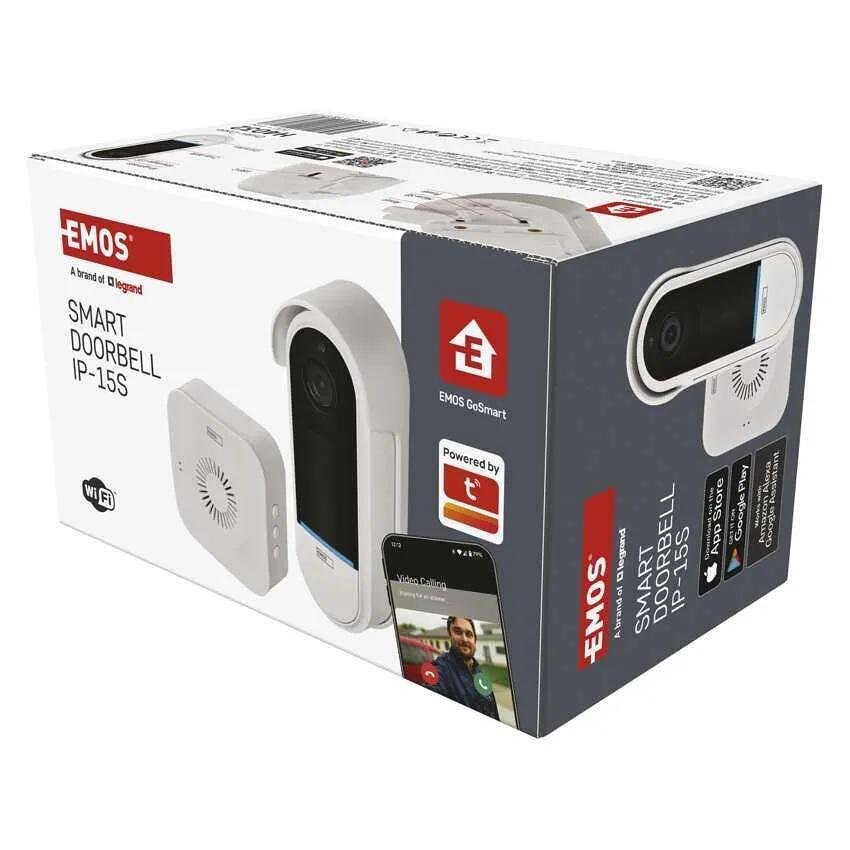 Видео бутон и звънец с батерия IP-15S Wi-Fi GoSmart EMOS