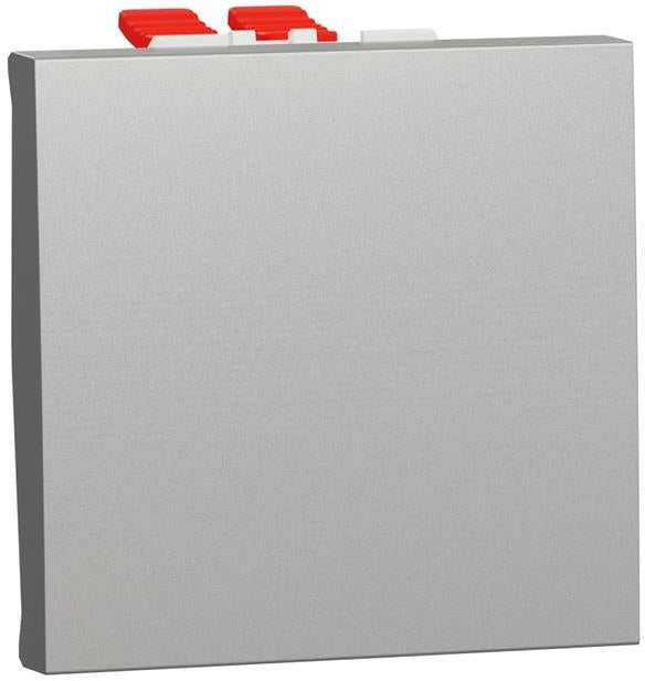 Кръстат ключ 2 мод. цвят Алуминий Unica SE, SCHNEIDER ELECTRIC, NU320530