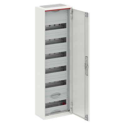 Табло за открит монтаж ComfortLine 6х12мод. CA16V с плътна метална врата IP44 и Н и РЕ клеми ABB, 2CPX052183R9999