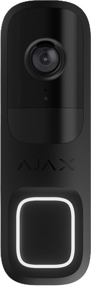 Видео бутон Wi-Fi с датчик за движение PIR, черен, Doorbell Ajax, AJAX, 66391.125.BL1