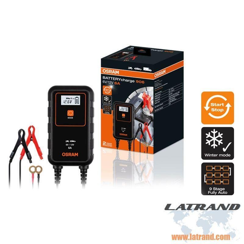 ИНТЕЛИГЕНТНО ЗАРЯДНО УСТРОЙСТВО OEBCS906 BATTERY CHARGE OSRAM