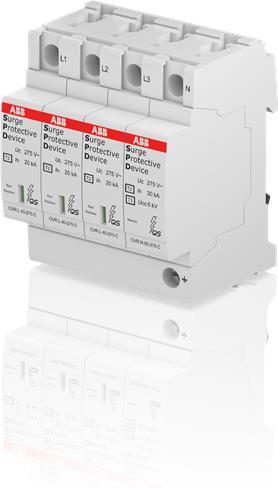 Катоден отводител тип 2 OVR 40kA 275V 3P+N ABB, 2CTB803973R1100