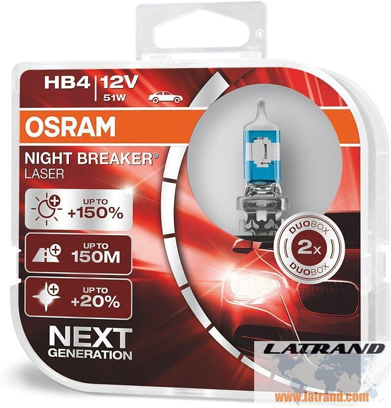 АВТОМОБИЛНА ЛАМПА 9006NL HB4 51W 12V P22D DUOBOX OSRAM