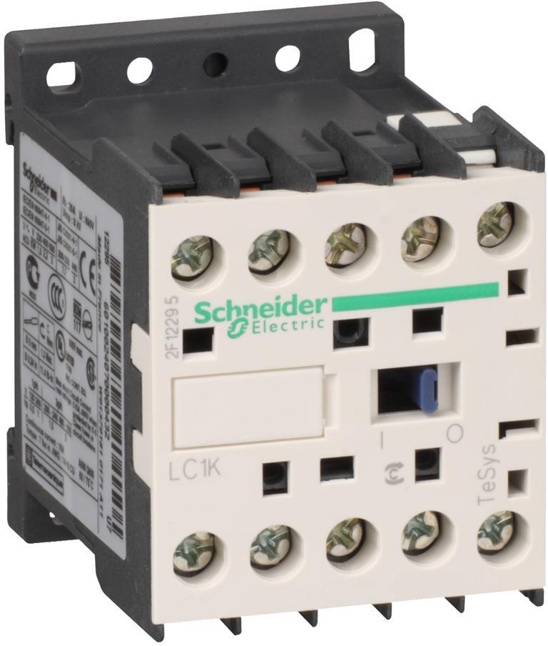 Контактор TeSys K 3P 4kW (9A AC-3) 1NO 24V 50/60Hz SE, SCHNEIDER ELECTRIC НИСКО НАПРЕЖЕНИЕ, LC1K0910B7