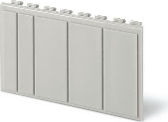 Глуха капачка за празни модули в табла Domino 4мод. 72x45mm цвят сив Scame-654.0400
