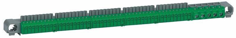 Клема изолирана ЗЕЛЕНА 5х25mm2 + 45х4mm2 100A Legrand, LEGRAND НИСКО НАПРЕЖЕНИЕ, 405057
