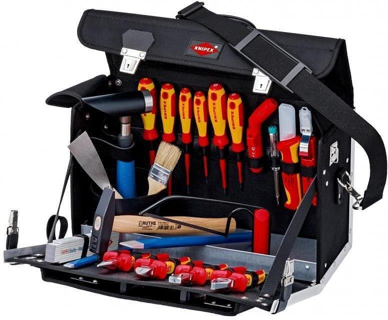 Комплект в куфар Classic с 23 бр. инструменти VDE 1000V за електротехници, Knipex - K002102EL