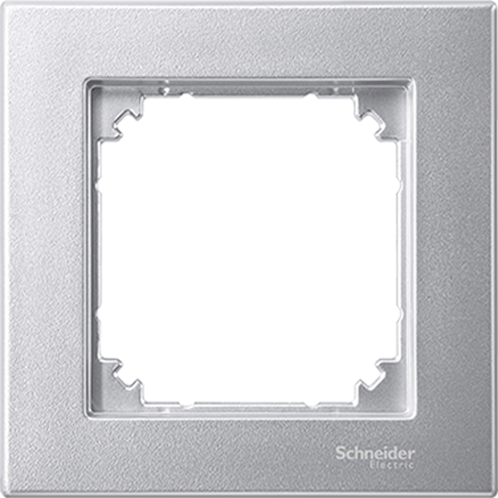 Рамка 1х цвят Алуминий, M-Plan System M  Merten SE /до изчерпване/, SCHNEIDER ELECTRIC, MTN486160