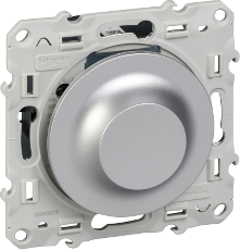 Димер ротативен R=4-400W L=4-400VA LED=4-200VA цвят Алуминий Odace SE /до изчерпване/, SCHNEIDER ELECTRIC, S530512