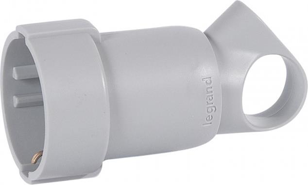 Куплунг сив 2P+Т 16A 250V с ринг Legrand, LEGRAND, 50325