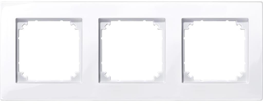 Рамка 3х цвят Активно бял M-Plan System M Merten SE, SCHNEIDER ELECTRIC, 515325