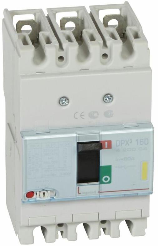Автомат DPX3 160 TM 3P 80A 16кА регулируем (In x 0.8...1) Legrand, LEGRAND НИСКО НАПРЕЖЕНИЕ, 420004
