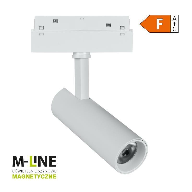 Магнитна лампа за релсова система M-LINE, бяла, 10 W, 800 lm, 4000 K, DPM, MTL-ST-10W-W