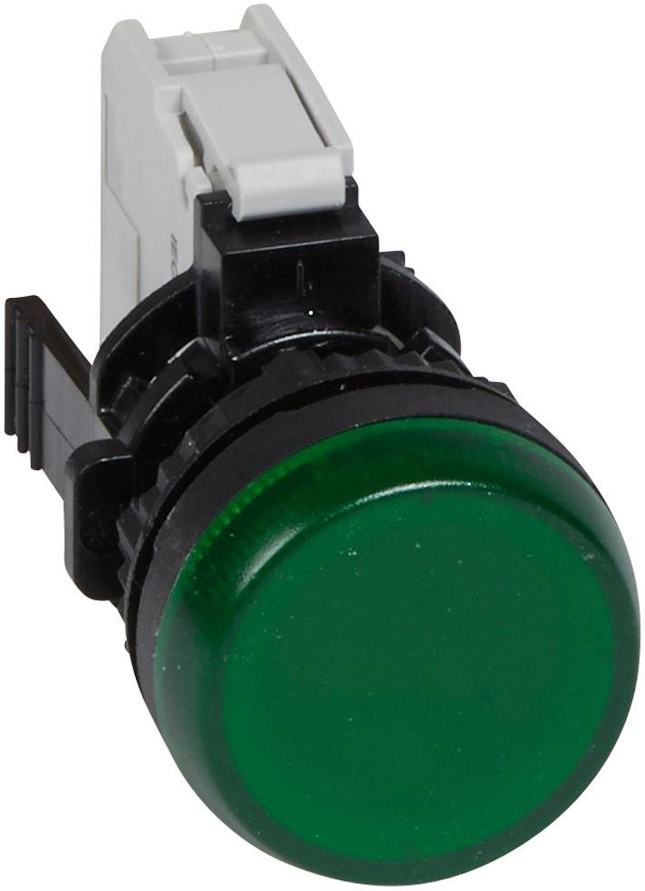 Сигнална лампа LED сглобена зелена 230Vac Ø22mm Legrand, LEGRAND НИСКО НАПРЕЖЕНИЕ, 23792