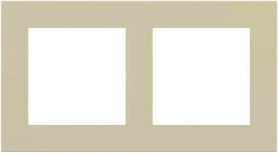 Рамка 2х 55x55 Deep FF/Linea71/20Venti Fenix Beige Luxor EKINEX, EK-D2P-FBL