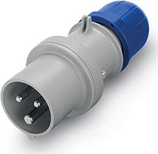 Промишлен щепсел 2P+Е 32A IP54 серия Optima Scame, SCAME, 213.3233