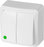 Сериен ключ IP20 открит монтаж цвят Бял Berg EPN, 3711-00