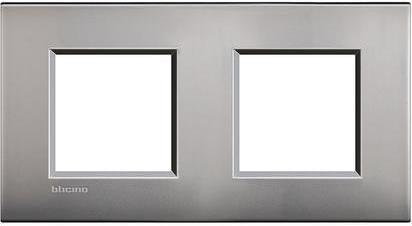 Рамка 2+2 мод. метална Nickel mat AIR LL Bticino, BTICINO, LNE4802M2NK