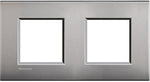 Рамка 2+2 мод. метална Nickel mat AIR LL Bticino, BTICINO, LNE4802M2NK