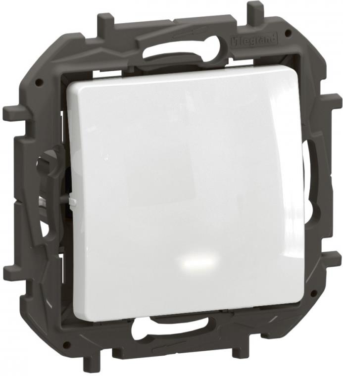 Бутон с подсветка цвят Бял Niloe New Legrand, LEGRAND, NP2315WH