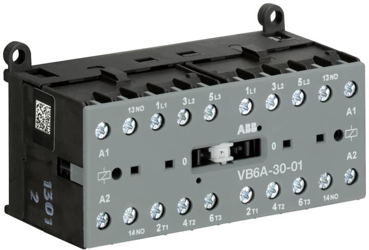 Контактор реверсивен VB6A-30-01 3P 4kW 1NC 24V 50-60Hz ABB, GJL1211911R0011