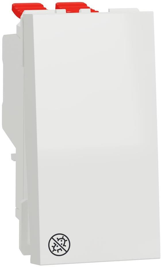 Кръстат ключ 1 мод. Антибактериален Unica SE, SCHNEIDER ELECTRIC, NU310520