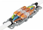 Държач за монтаж на 3 бр. клеми Inline - 4мм2 сив Wago , WAGO, 221-2523