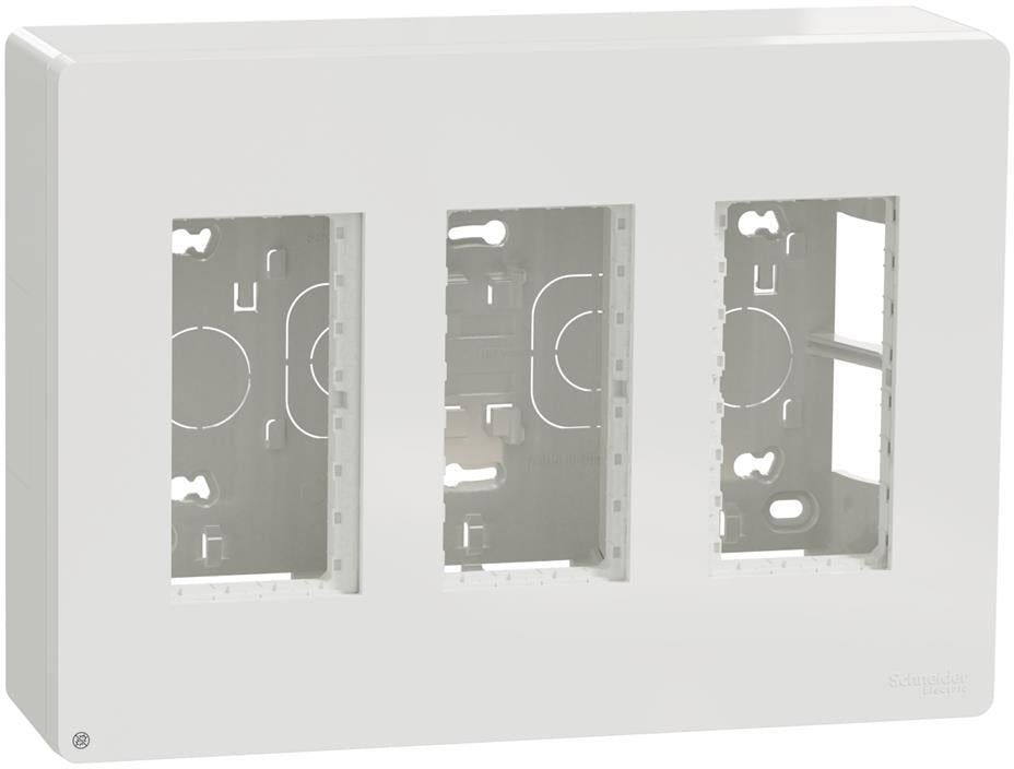 Моноблок за открит монтаж 3x4 мод. Антибактериален Unica System+ SE, SCHNEIDER ELECTRIC, NU123420