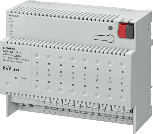 Актуатор входове N262E01 16х сух контакт 6DIN KNX Siemens, 5WG1262-1EB11