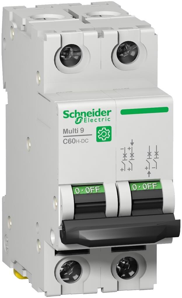 Автоматичен прекъсвач Multi 9 C60H-DC 2P 63A 500V= SE, SCHNEIDER ELECTRIC НИСКО НАПРЕЖЕНИЕ, M9U21263