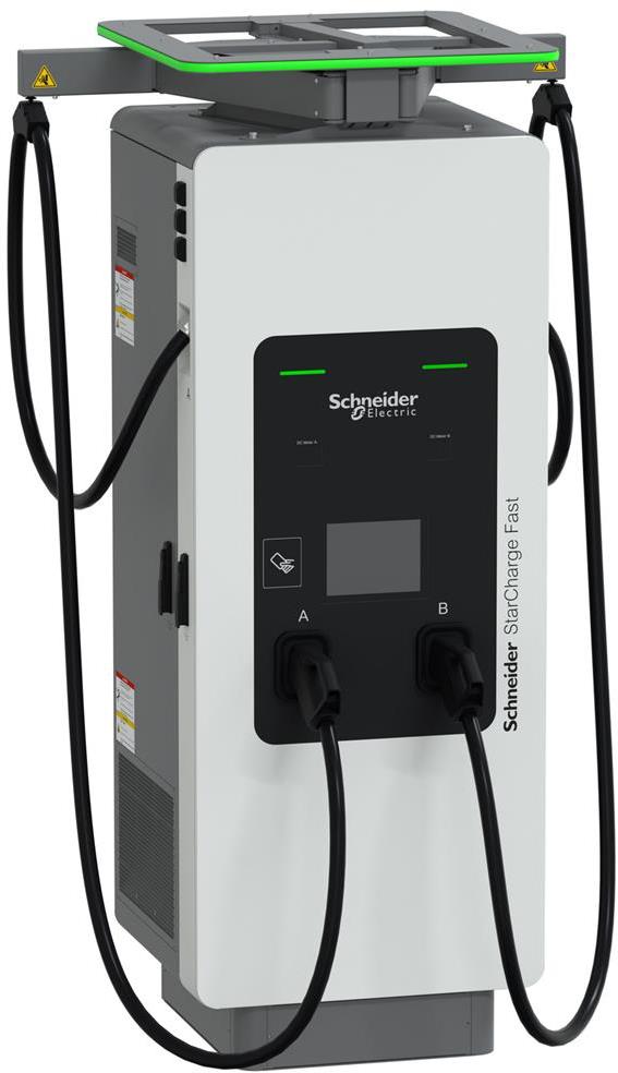 Зарядна станция StarCharge Fast DC 120kW, 3x400VAC+N 3x200A, с кабели 2х CCS, IP55 IK10, RFID Ethernet 4G, SE, Зарядни станции за електромобили, EVD2S120TBB