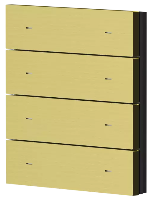 Лицев панел за 4 бутона iONprime PB 4R MBR Месинг Theben, KNX, 9080072