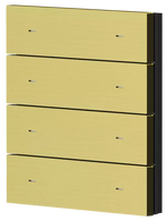 Лицев панел за 4 бутона iONprime PB 4R MBR Месинг Theben, KNX, 9080072