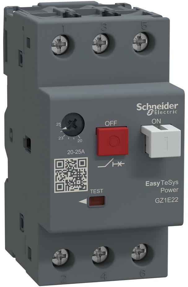 Моторна защита EasyPact TVS 11kW TM 20…25A 10kA SE, SCHNEIDER ELECTRIC НИСКО НАПРЕЖЕНИЕ, GZ1E22