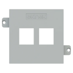 Лицев панел за 2х RJ45 Keystone 55x55 Fenix Grey Ephesus EKINEX, EK-KSC-2K-FGE