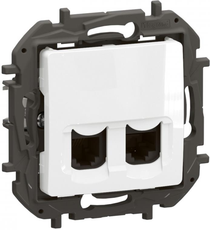 Розетка RJ11+RJ45 cat.6 UTP цвят Бял Niloe New Legrand, LEGRAND, NP492WH