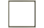 Рамка 1х 80x80 Form FF Metal Nickel EKINEX, EK-FOQ-GBR