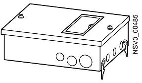 Кутия Tap-off BD2 IP55 за модулна апаратура 9DIN Siemens, SIEMENS, BD2-GKM2/F