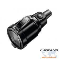 Куплунг черен 2P+T 16A IP44 250V гумиран с капаче - 50344