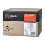 Градинска лампа ADVITI Tos AD-NL-6148WL4, 30W, LED SMD, 2200lm, IP65, IK10, 4000K, бяла - AD-NL-6148WLR4