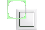 Вътрешна декоративна рамка ФОСФОРНА СВЕТЕЩА Basic 55 ABB /до изчерпване/, ЛИКВИДАЦИЯ, 2CKA001726A0228