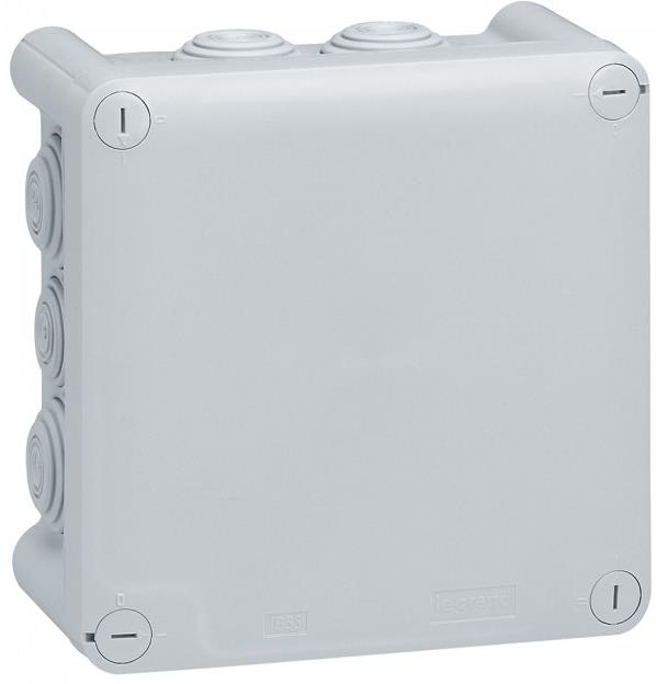 Разклонителна кутия открит монтаж 130x130x74мм IP55 цвят Сив Plexo Legrand, LEGRAND, 92032
