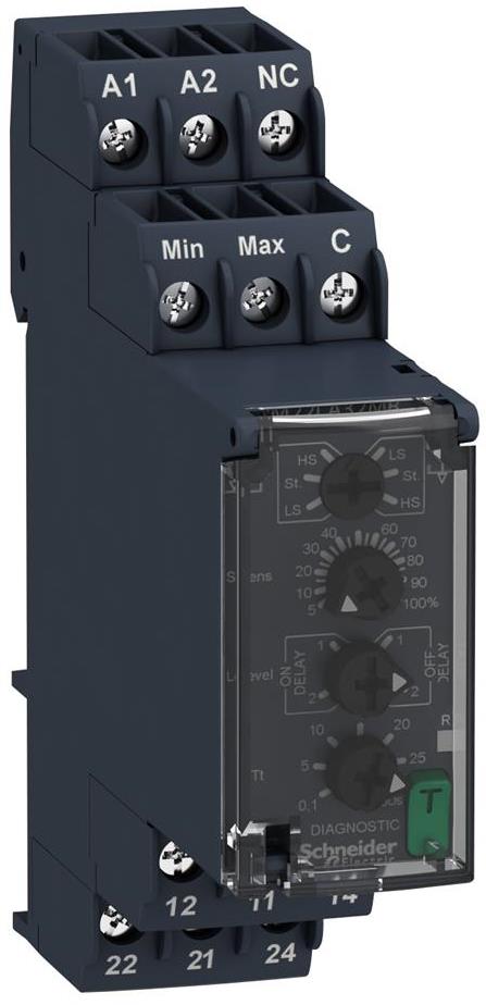 Реле за контрол на ниво 0.25-5 kOhm 24...240Vac/dc 2CO SE, SCHNEIDER ELECTRIC НИСКО НАПРЕЖЕНИЕ, RM22LA32MR