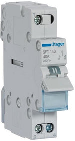 Ум шалтер I-0-II DIN монтаж SFT140 40A 1P 230V 1 мод. Hager, HAGER