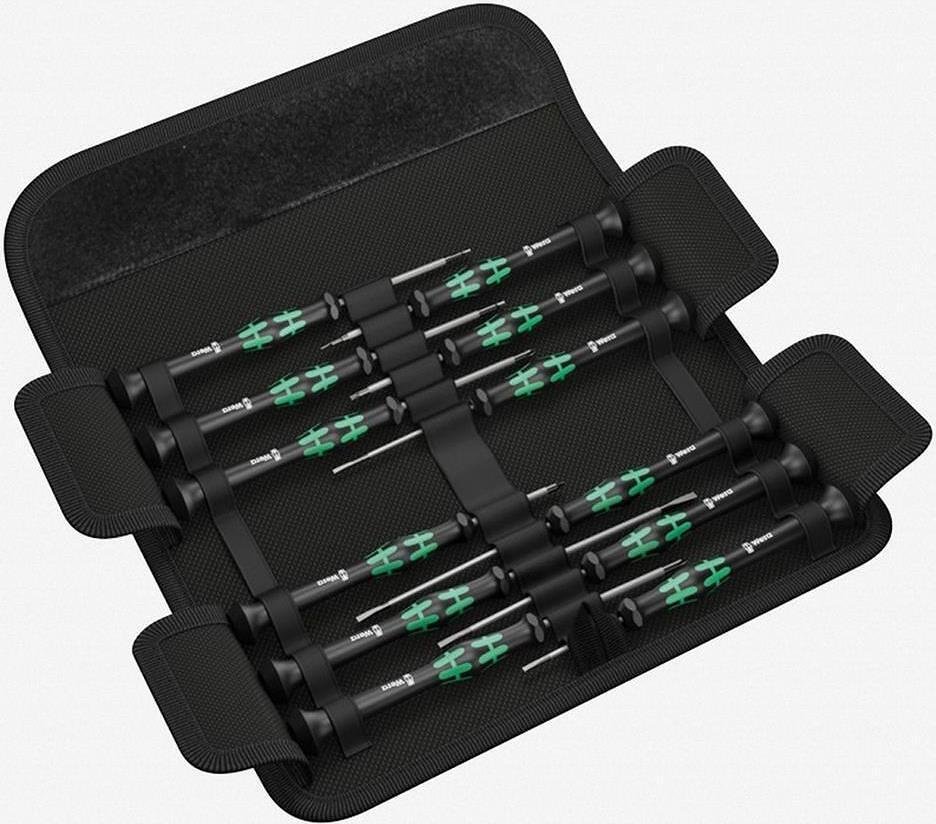 Комплект отвертки, 5x шлиц, 2x PH, 2x TX и 3x Hex, Universal 12 Kraftform Micro Wera - W073675