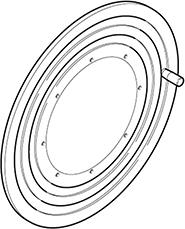 Диск за макара roller 450 без отвори Scame, SCAME, SC92088