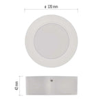 Луна LED DN120 9W 4000K 900lm 120° 25000h IP20 SM RUBIC EMOS, ZM5432
